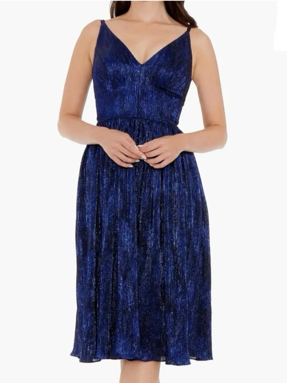 Dress the Population Haley Metallic Fit & Flare Cocktail Dress